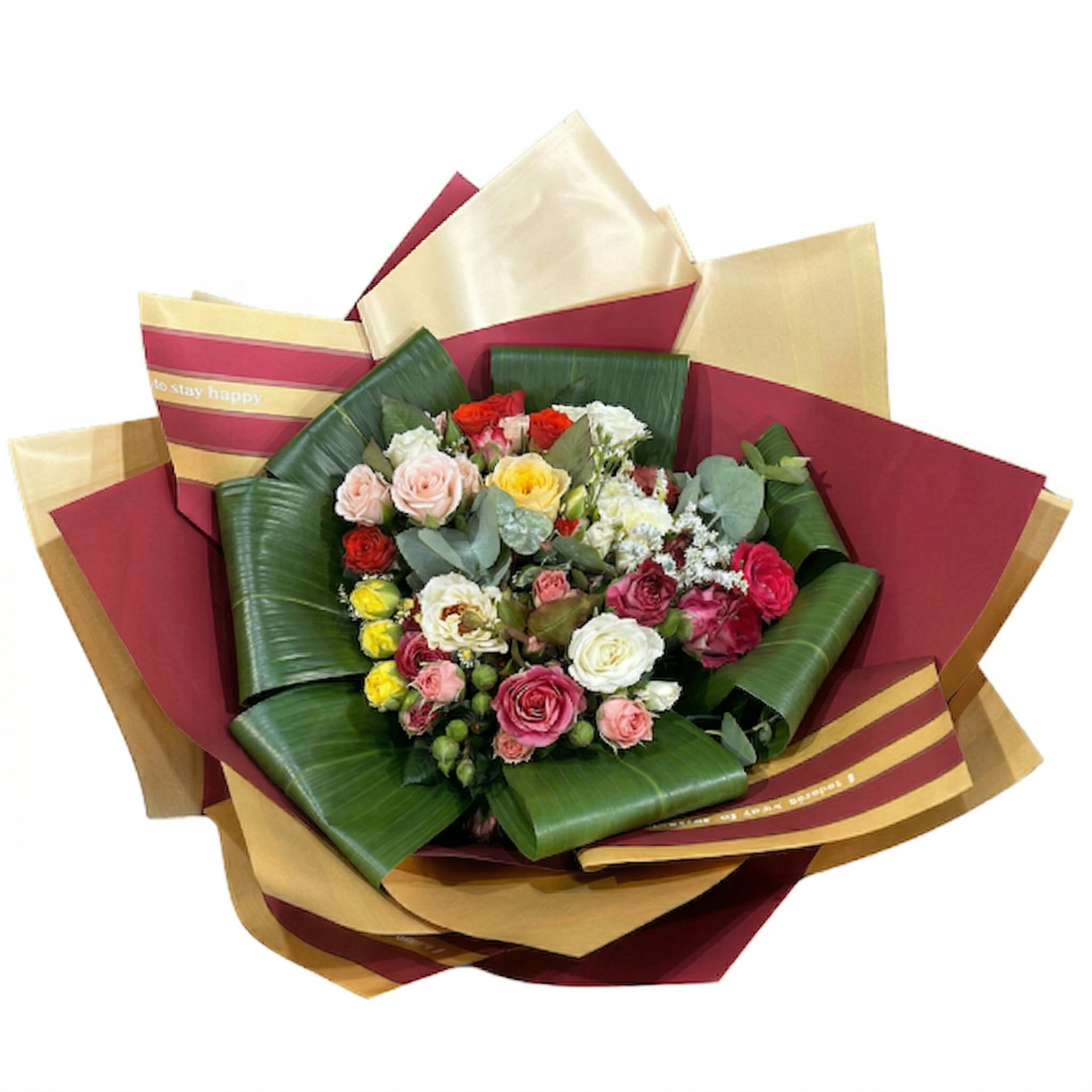 Ramo de flores rosas spray