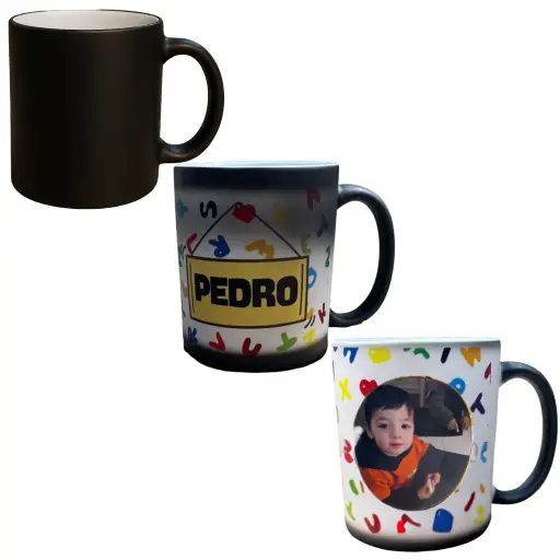 Taza magica dia del niño personalizada 